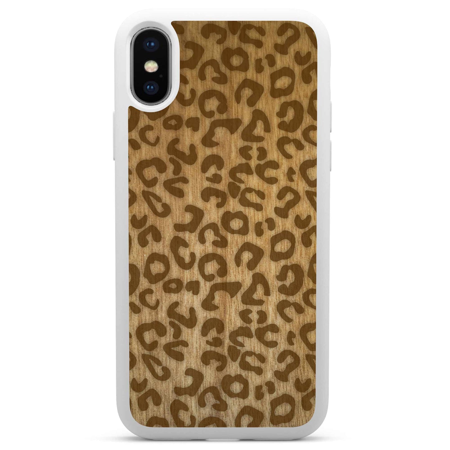 Cheetah Print Wooden Phone Case