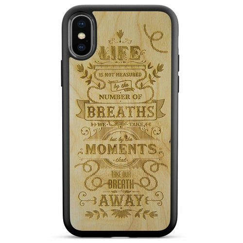 "The Meaning of Life" Wooden Phone Case