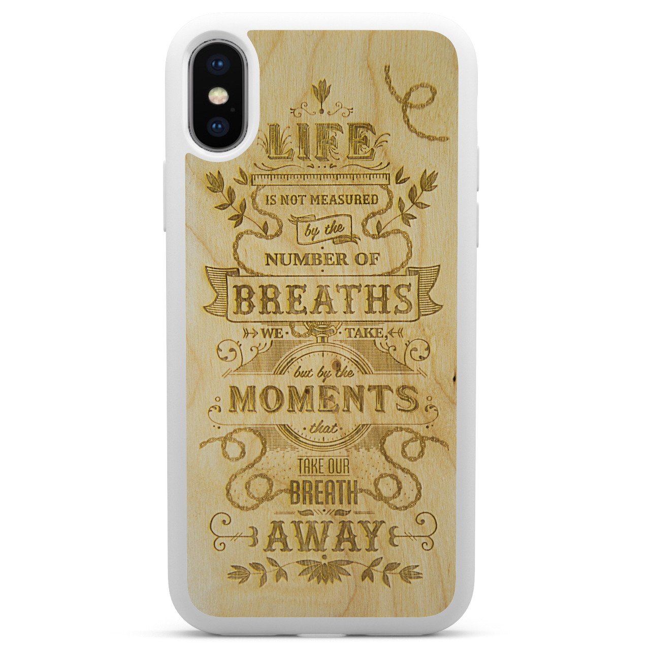 "The Meaning of Life" Wooden Phone Case