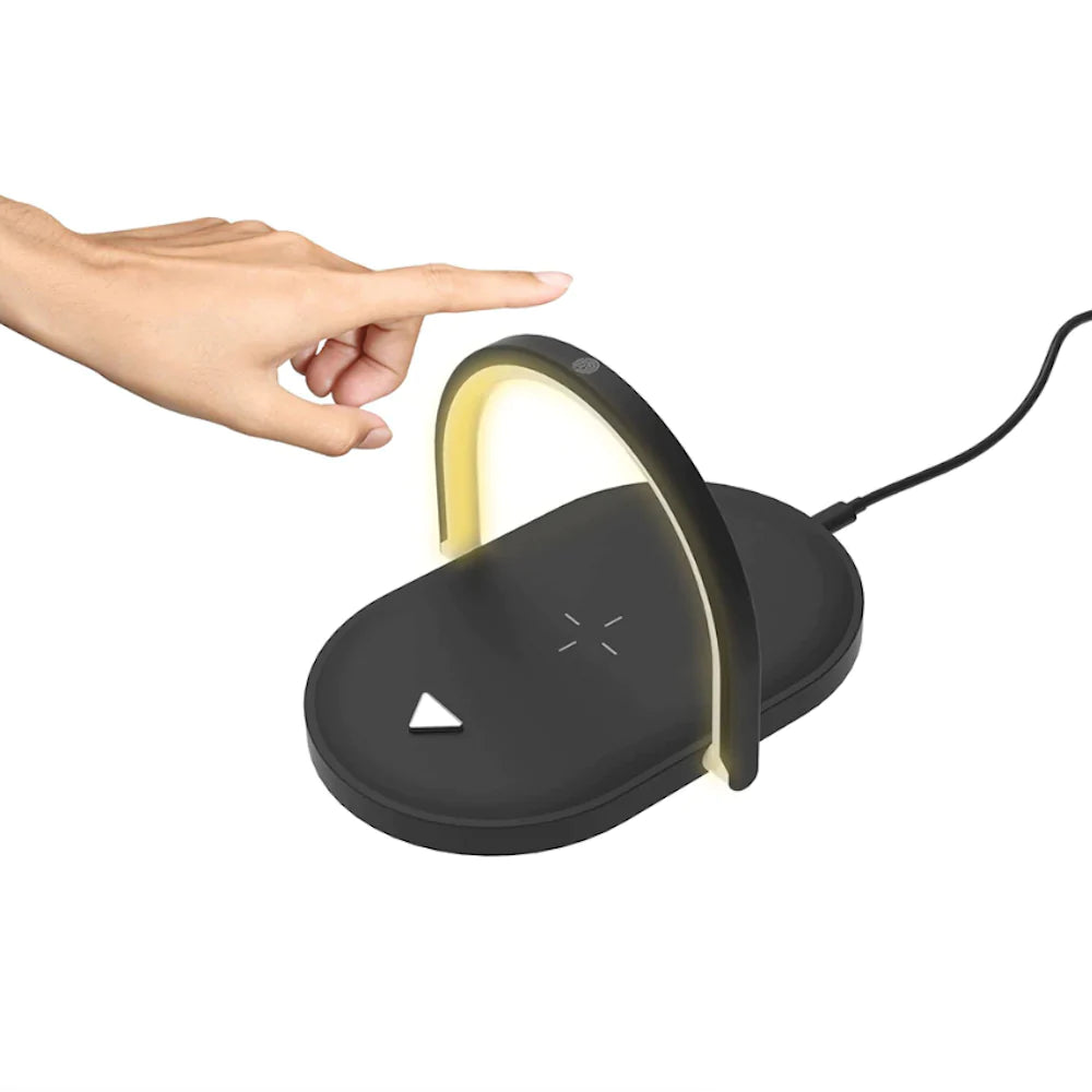 Multi-Function Wireless Phone Charger With Adjustable LED Light