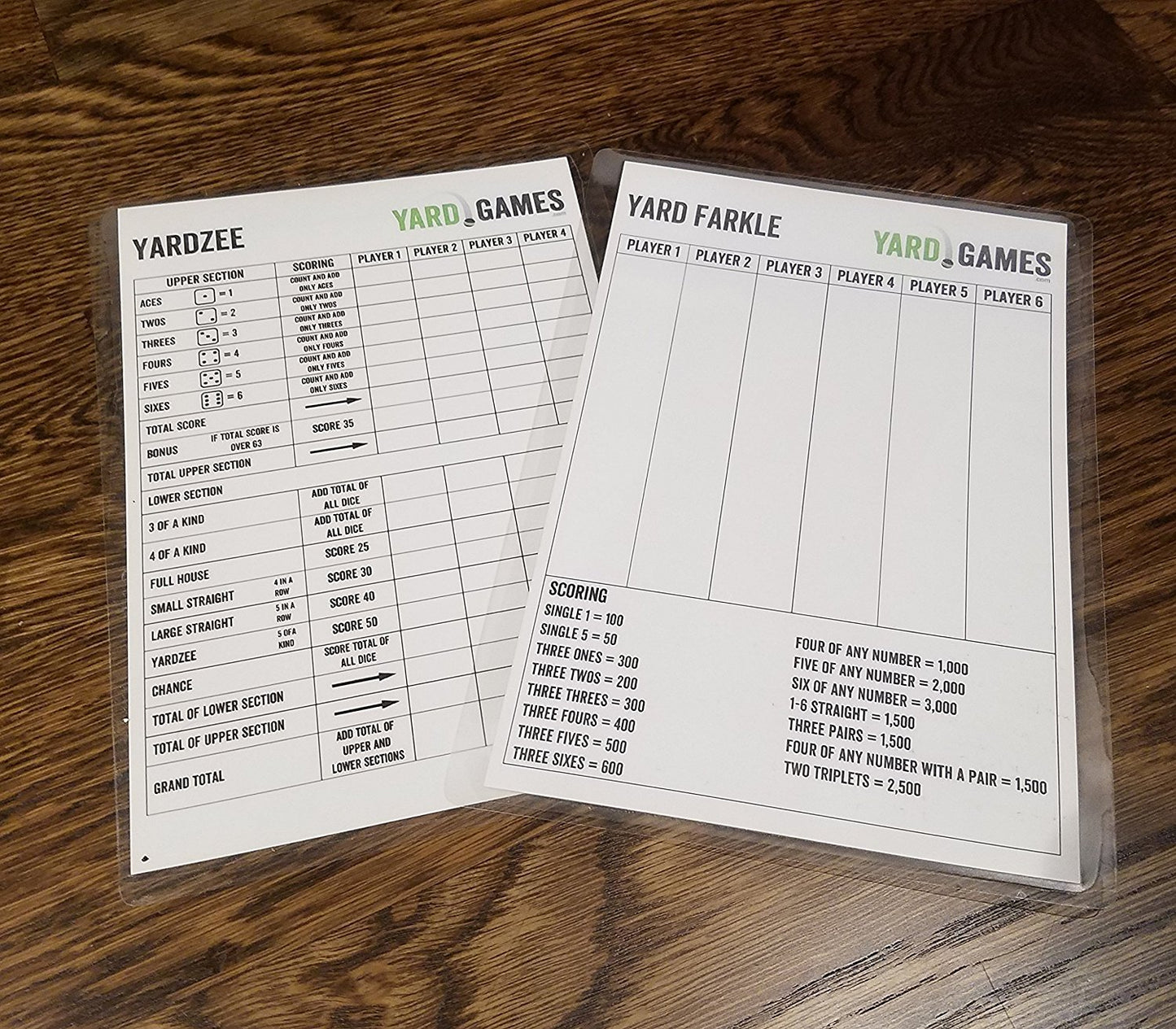 Giant Wooden Yard Dice