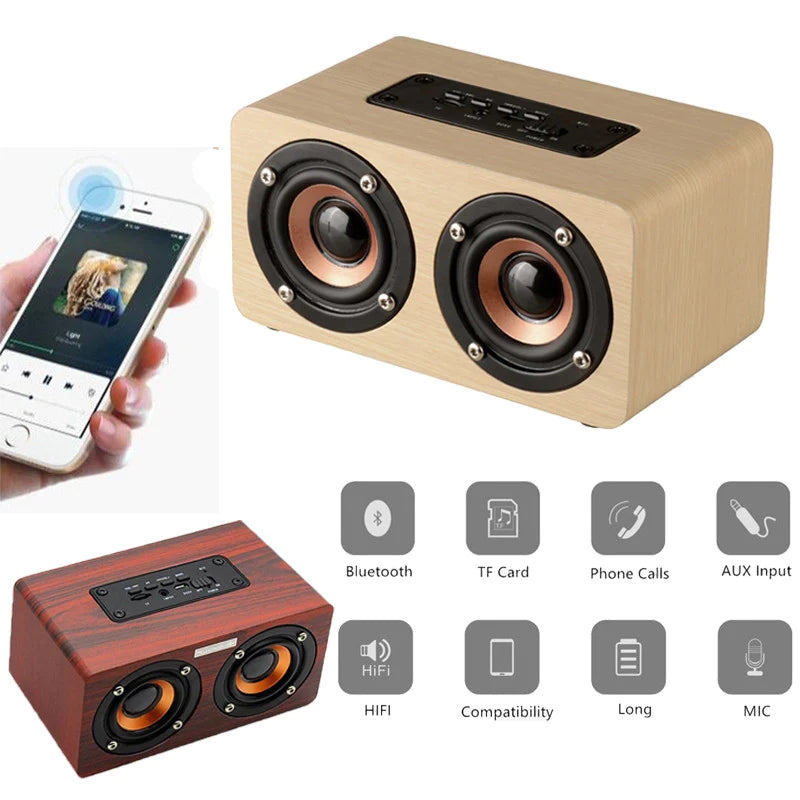 Retro Wooden Bluetooth Speaker