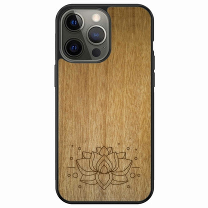 "Lotus Flower" Wooden Phone Case