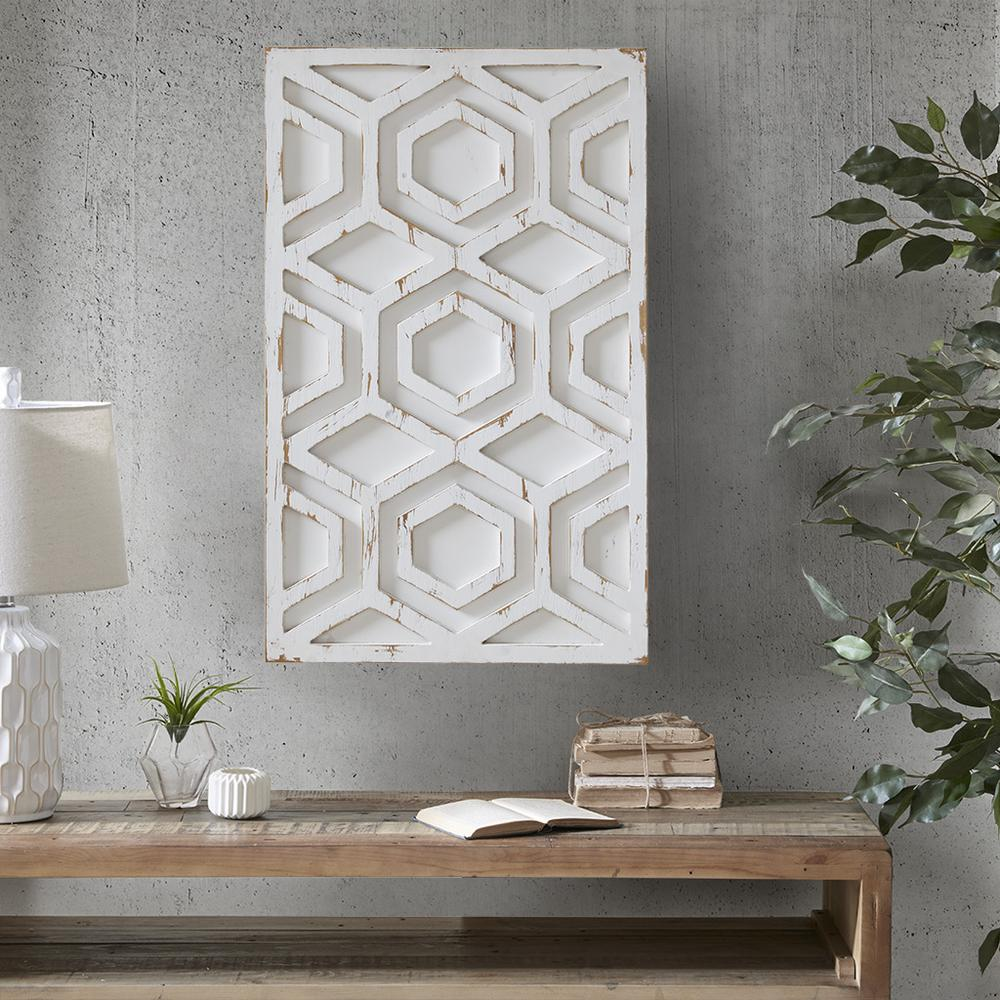 Ralston Wood Wall Art (White) Home Décor