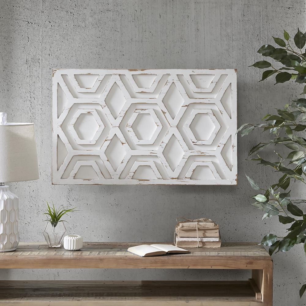 Ralston Wood Wall Art (White) Home Décor