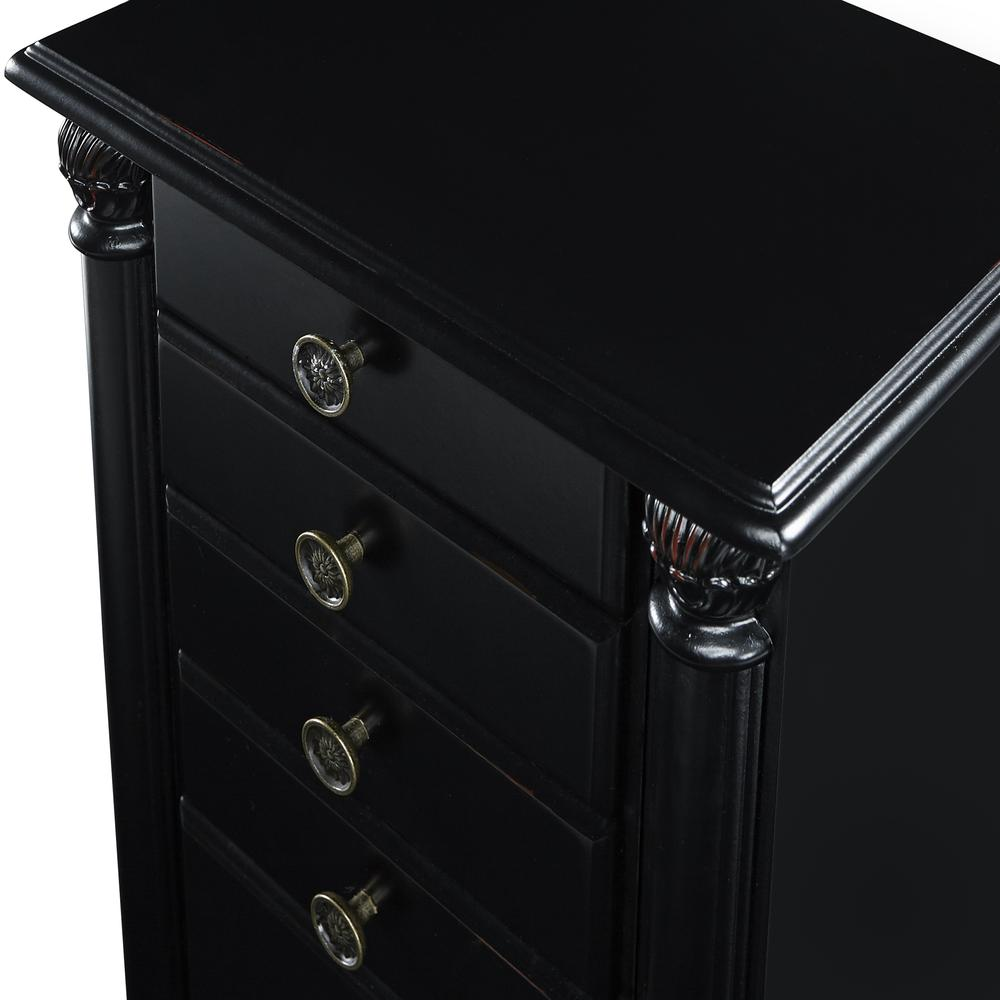 Ebony-Finished Jewelry Armoire