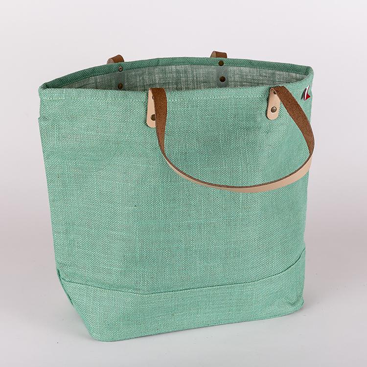 Big Tote Bags / Multi-Purpose Bag (Dark Blue / Light Green)