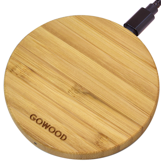 15W Fast Wireless Charger (Bamboo Wood)