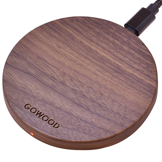 15W Fast Wireless Charger (Walnut Wood)