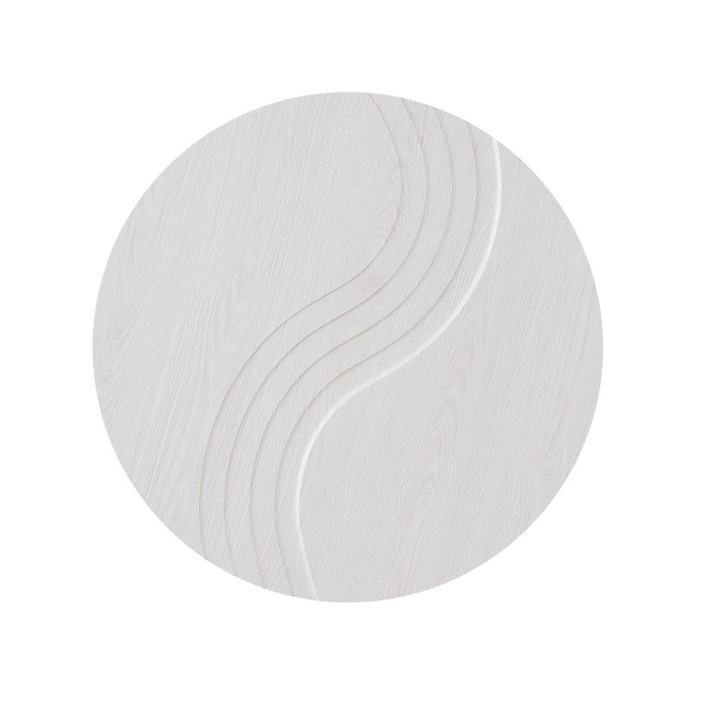 Medallion Wave Carved Wooden Wall Home Décor