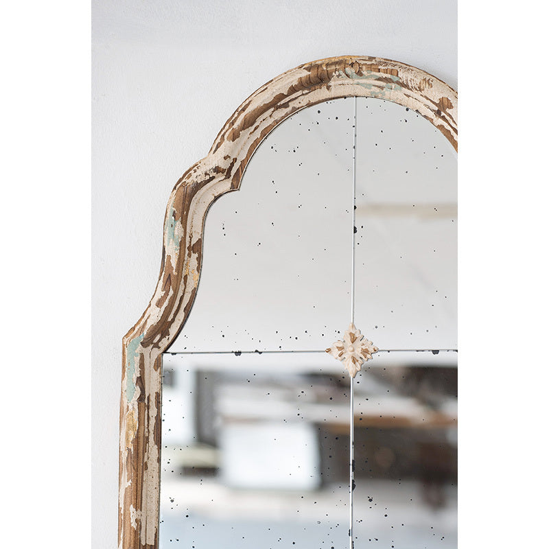 Large Cream & Gold Framed Wall Mirror