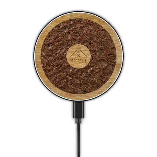 15W Fast Wireless Charger (Organic and Wood Materials)