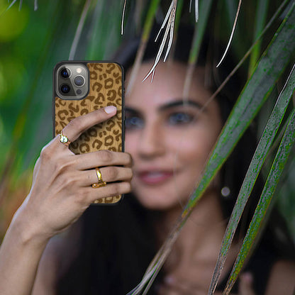"Cheetah" Wooden Phone Case