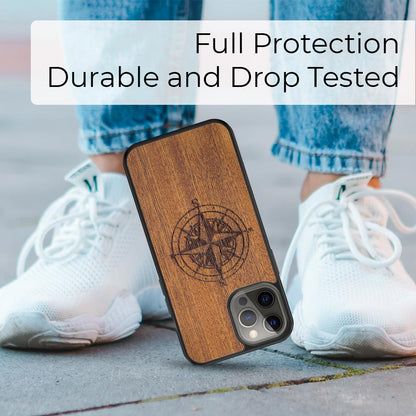 "Compass" Wooden Phone Case