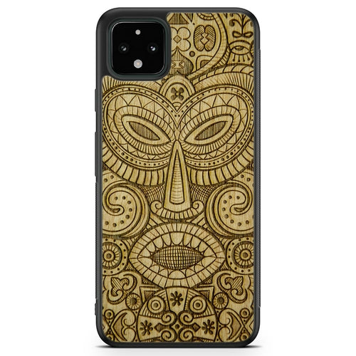 "Tribal Mask" Wooden Phone Case