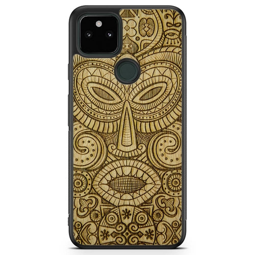 "Tribal Mask" Wooden Phone Case