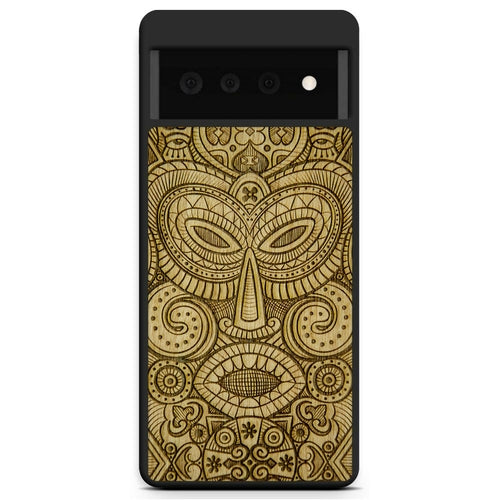 "Tribal Mask" Wooden Phone Case