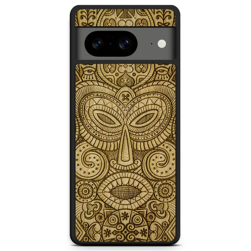 "Tribal Mask" Wooden Phone Case