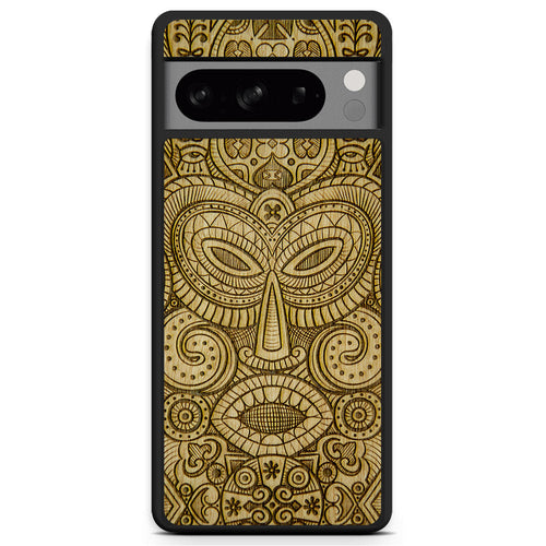 "Tribal Mask" Wooden Phone Case