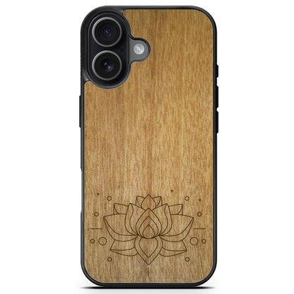 "Lotus Flower" Wooden Phone Case