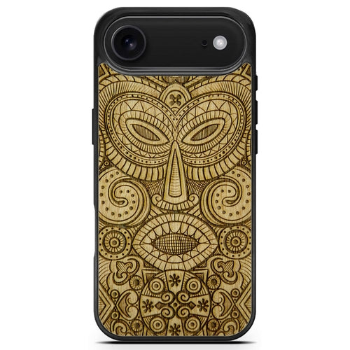 "Tribal Mask" Wooden Phone Case