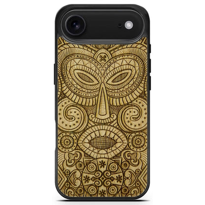 "Tribal Mask" Wooden Phone Case