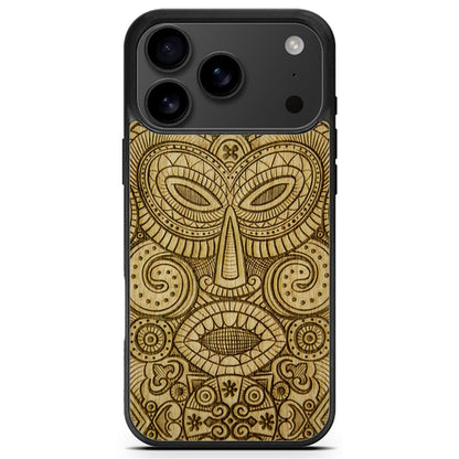 "Tribal Mask" Wooden Phone Case