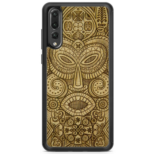 "Tribal Mask" Wooden Phone Case