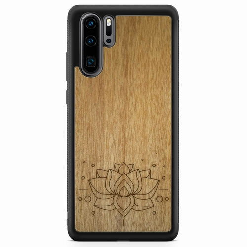 "Lotus Flower" Wooden Phone Case