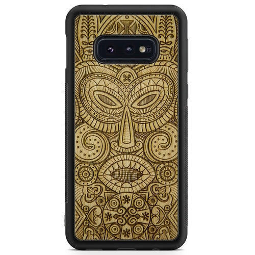 "Tribal Mask" Wooden Phone Case