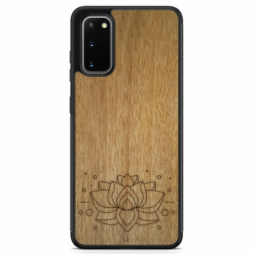 "Lotus Flower" Wooden Phone Case