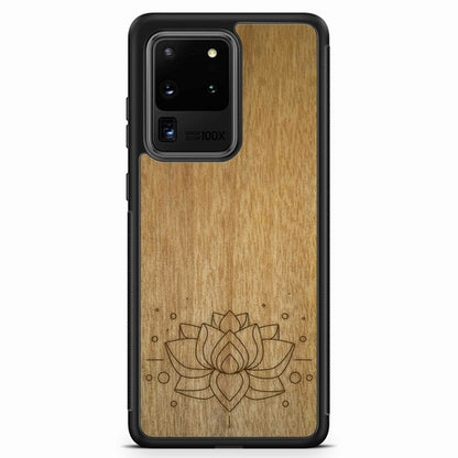 "Lotus Flower" Wooden Phone Case