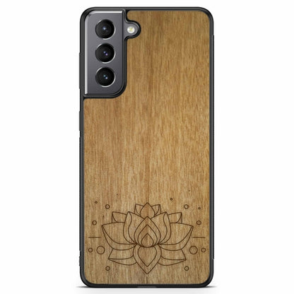 "Lotus Flower" Wooden Phone Case