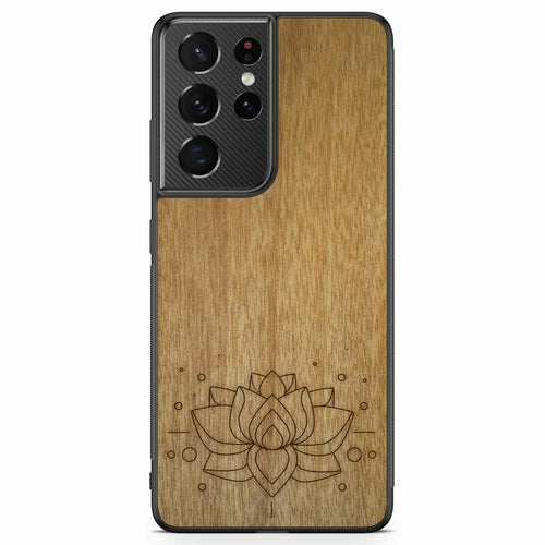 "Lotus Flower" Wooden Phone Case