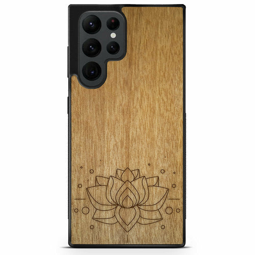 "Lotus Flower" Wooden Phone Case