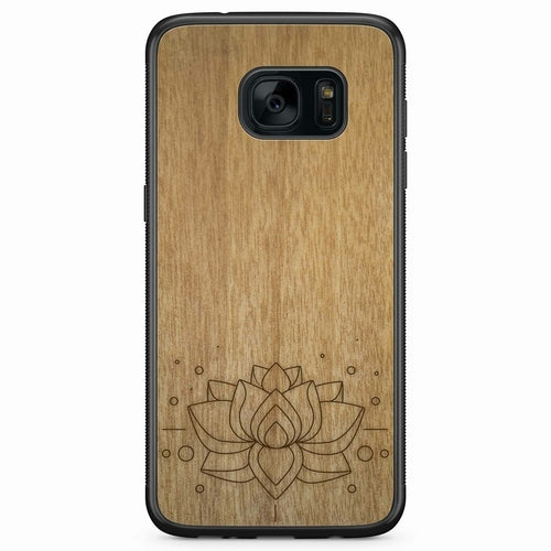 "Lotus Flower" Wooden Phone Case