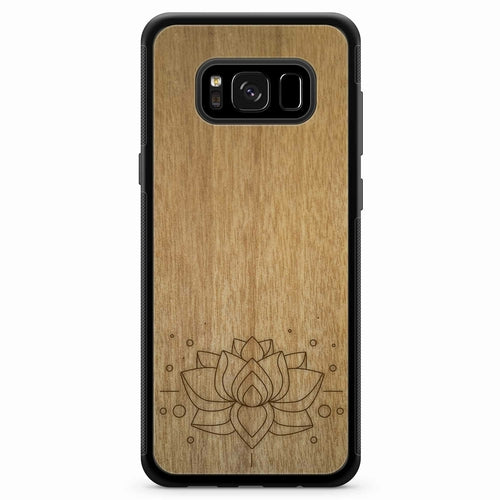 "Lotus Flower" Wooden Phone Case