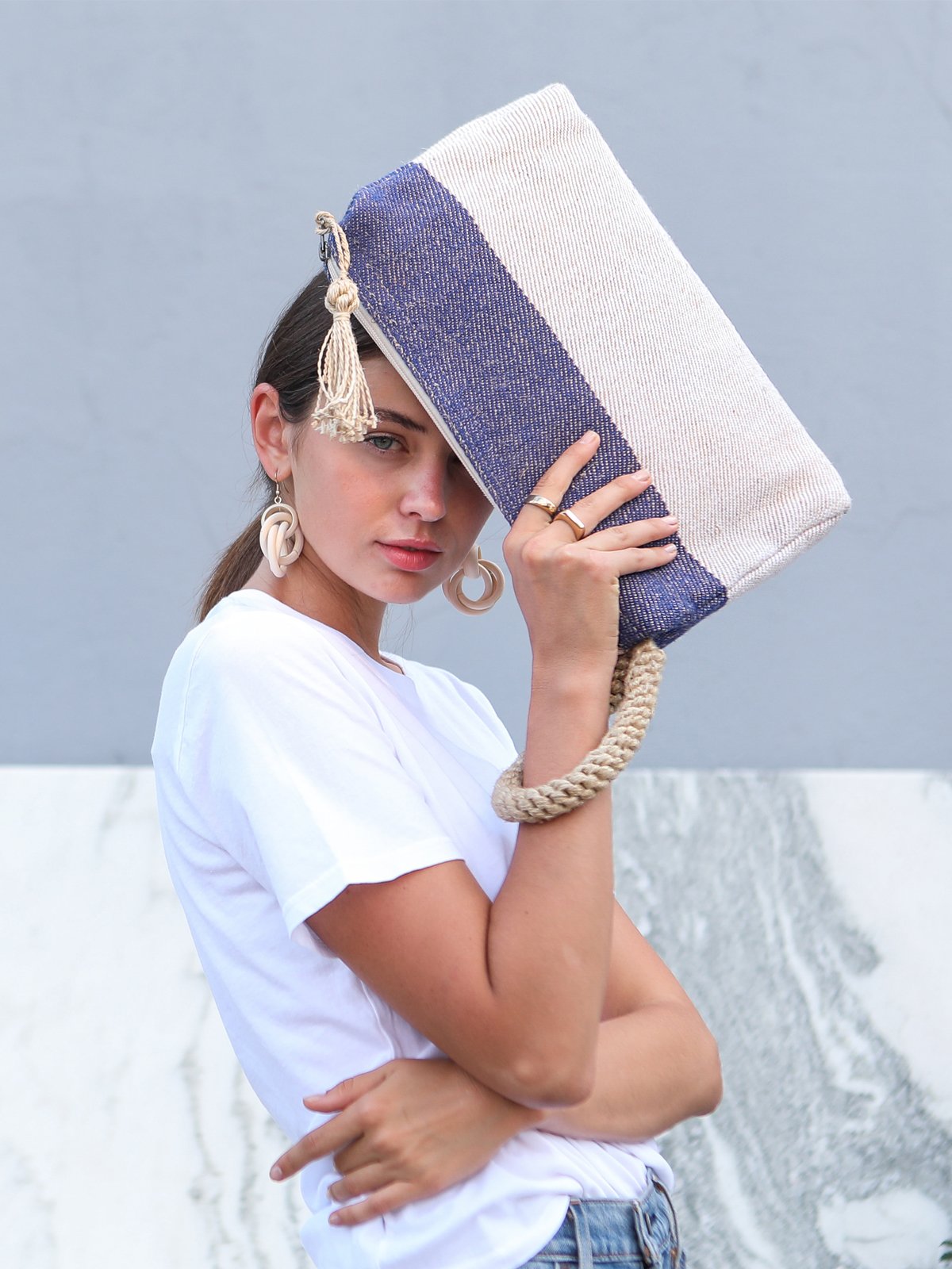 Blue Clutch / Purse