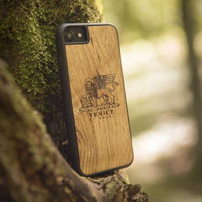 "The Venice" (The Lion of St. Marco) Wooden Phone Case