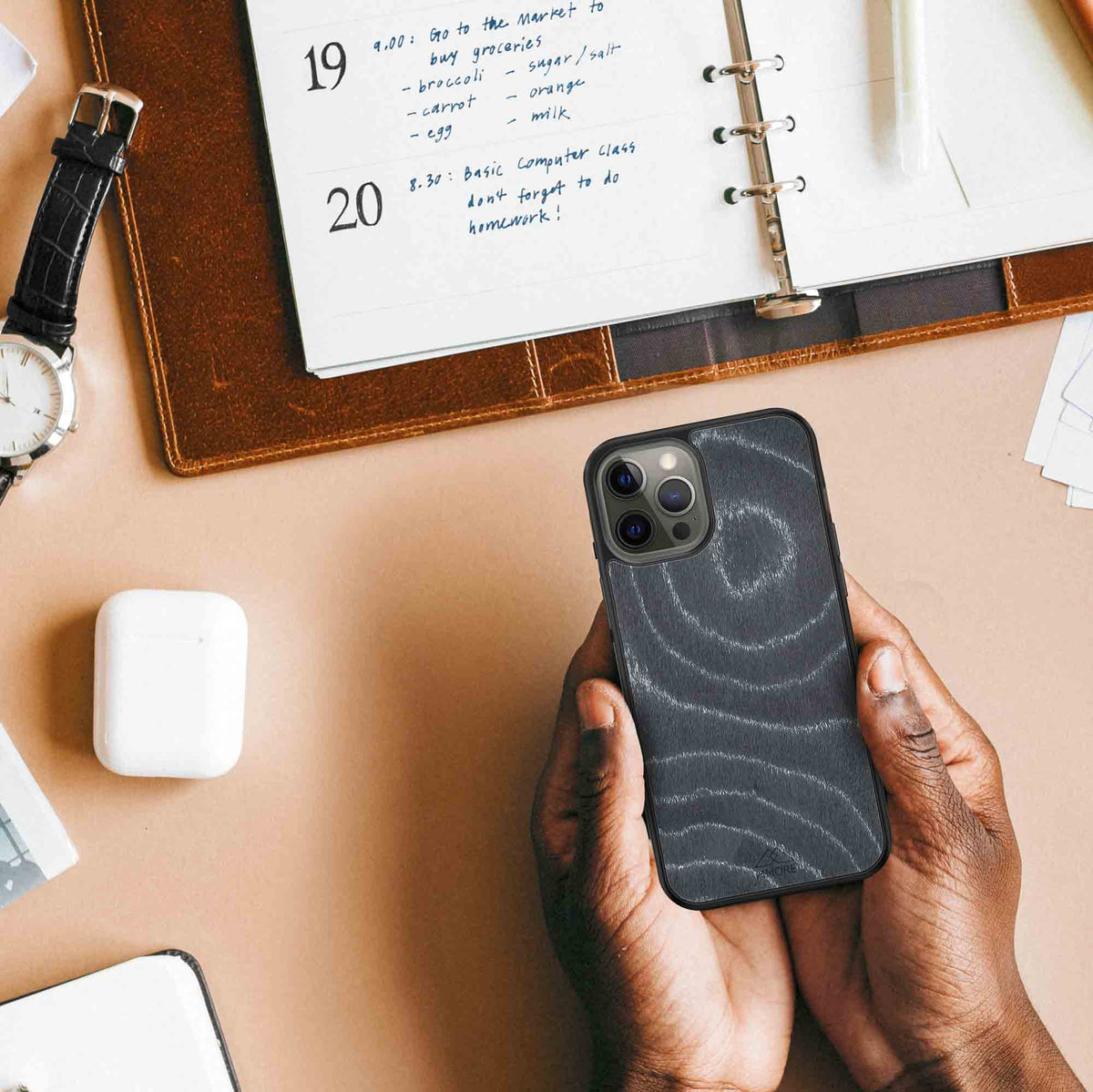 "Wave" Wooden Phone Case