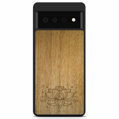 "Lotus Flower" Wooden Phone Case