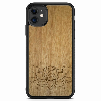 "Lotus Flower" Wooden Phone Case