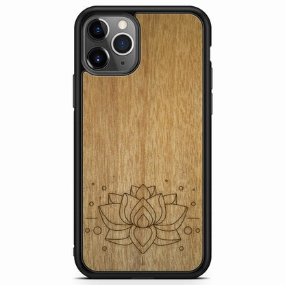 "Lotus Flower" Wooden Phone Case