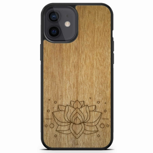 "Lotus Flower" Wooden Phone Case