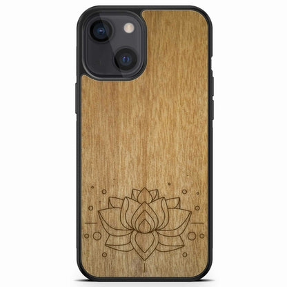 "Lotus Flower" Wooden Phone Case