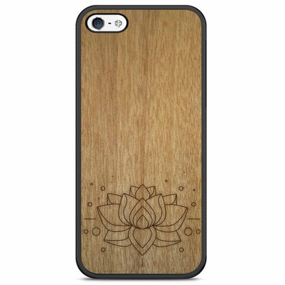 "Lotus Flower" Wooden Phone Case