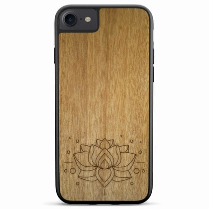 "Lotus Flower" Wooden Phone Case