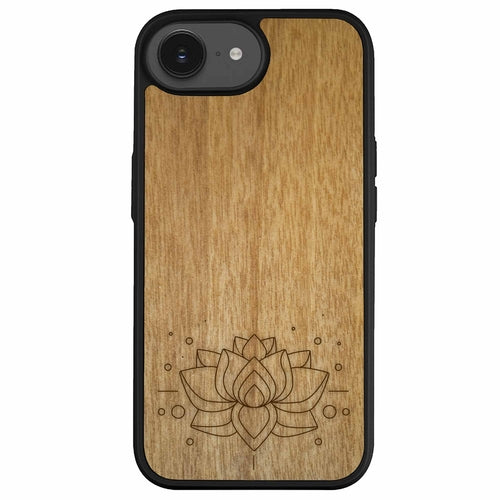 "Lotus Flower" Wooden Phone Case