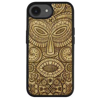 "Tribal Mask" Wooden Phone Case