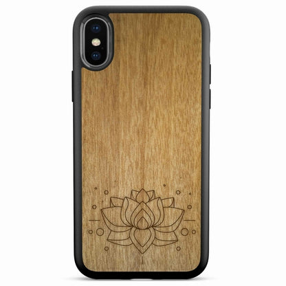 "Lotus Flower" Wooden Phone Case